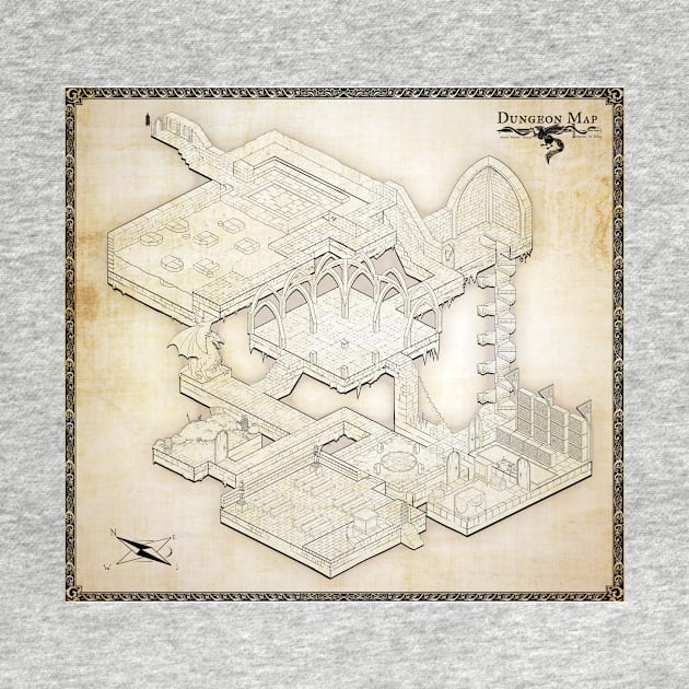 Isometric Dungeon Map by Cptninja